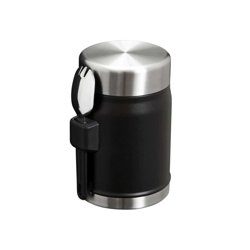 Stanley The Legendary Classic Food Jar + Spork 14oz Black 2.0 image number 1
